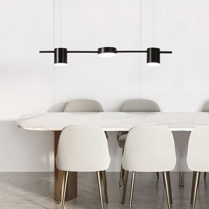 LED luster na sajli LED/24W/230V 3000K crno