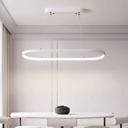 LED luster na sajli LED/24W/230V 4000K bela