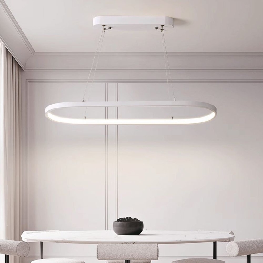 LED luster na sajli LED/24W/230V 4000K bela