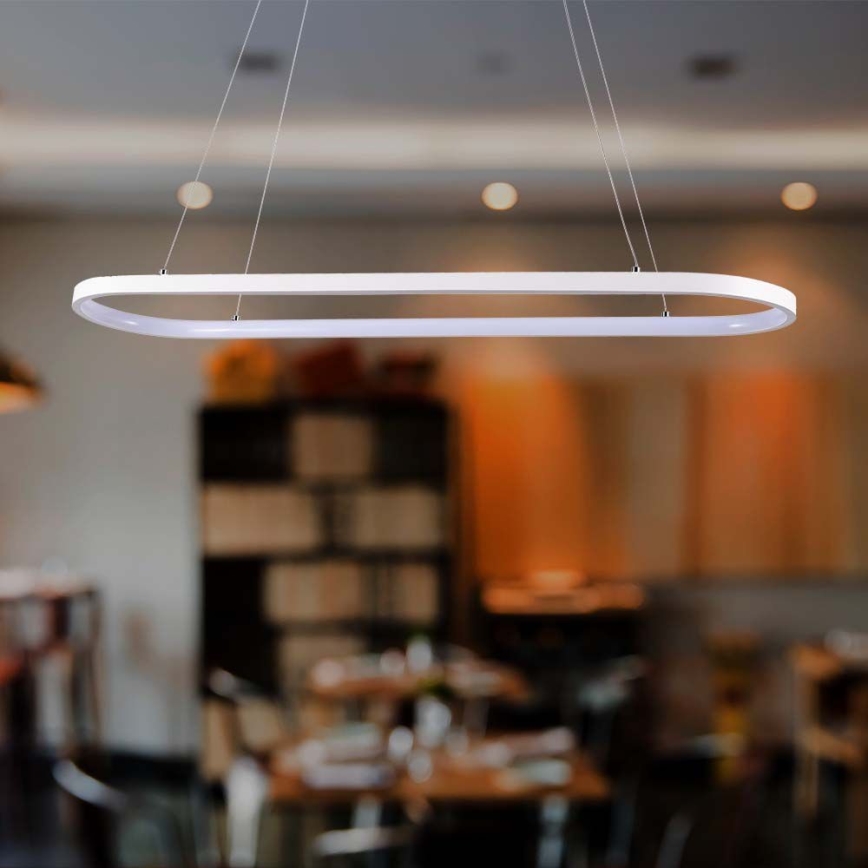 LED luster na sajli LED/24W/230V 4000K bela