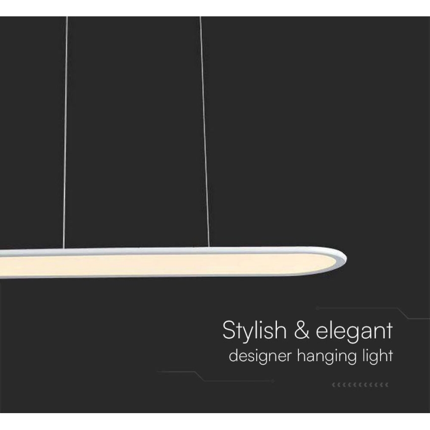 LED luster na sajli LED/24W/230V 4000K bela