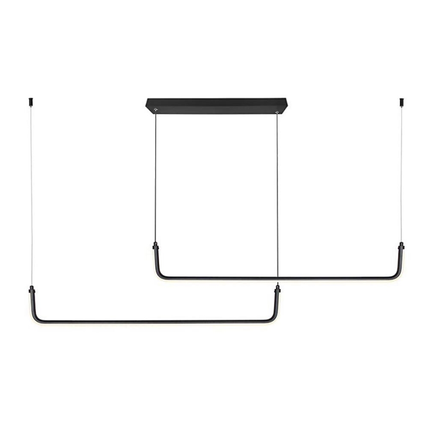 LED luster na sajli LED/24W/230V 4000K crno