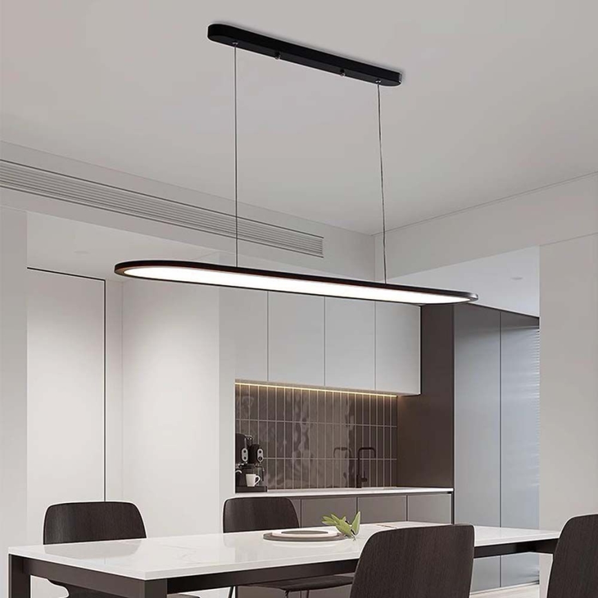 LED luster na sajli LED/24W/230V 4000K crno