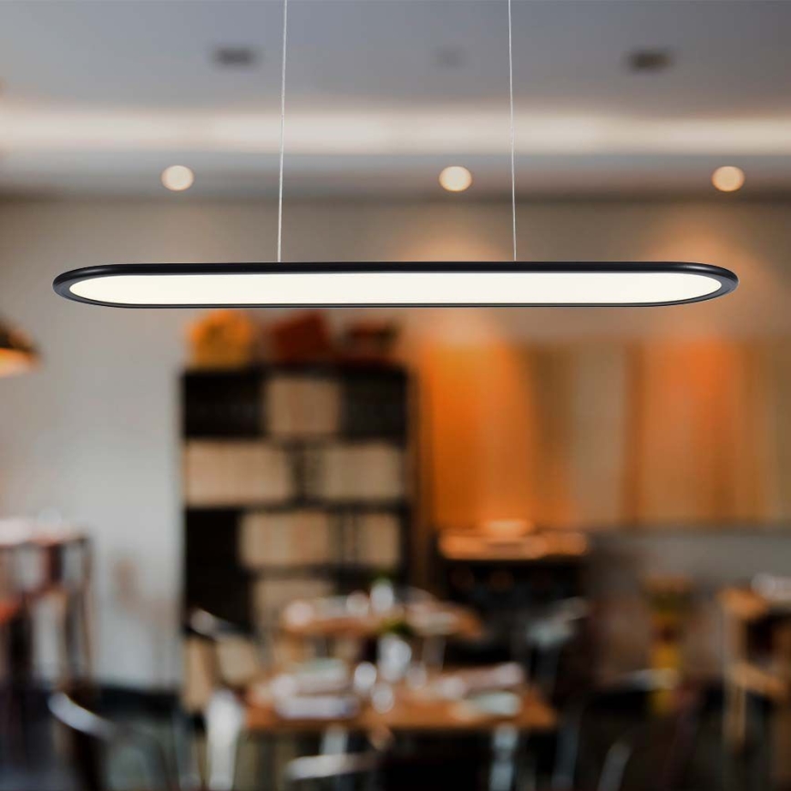 LED luster na sajli LED/24W/230V 4000K crno