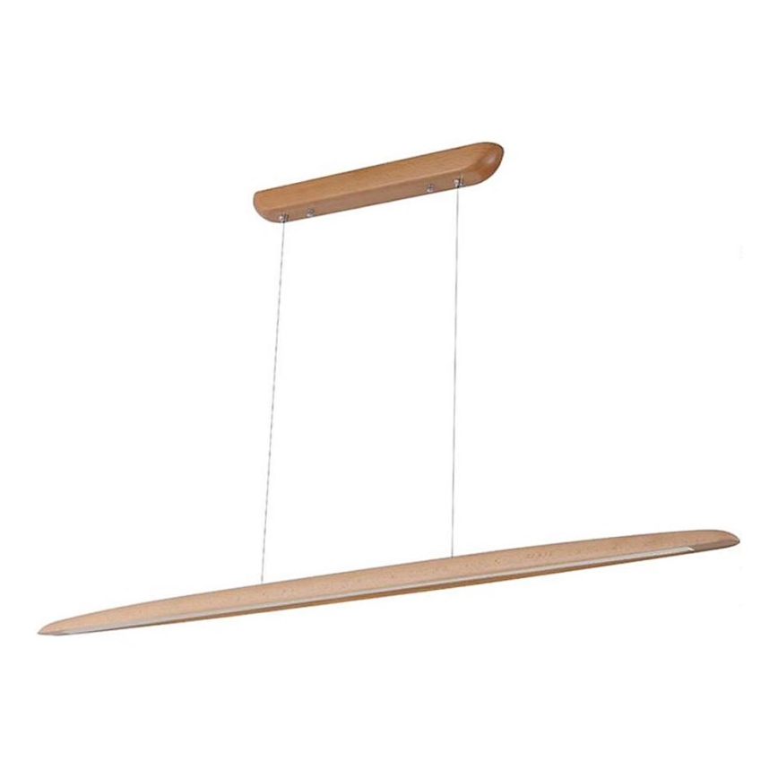 LED luster na sajli LED/26W/230V 4000K 150 cm bukva/masivno drvo