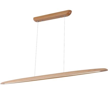 LED luster na sajli LED/26W/230V 4000K 150 cm bukva/masivno drvo