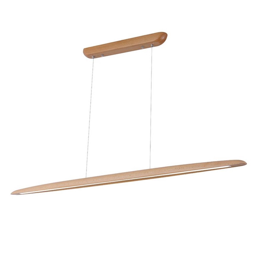 LED luster na sajli LED/26W/230V 4000K 150 cm bukva/masivno drvo