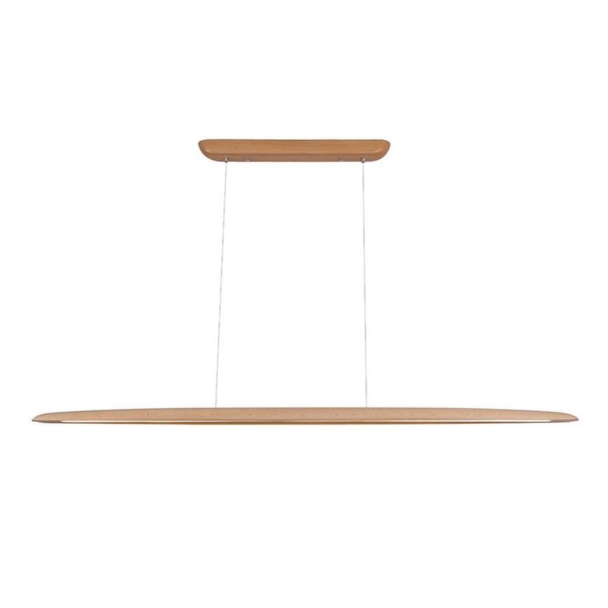 LED luster na sajli LED/26W/230V 4000K 150 cm bukva/masivno drvo