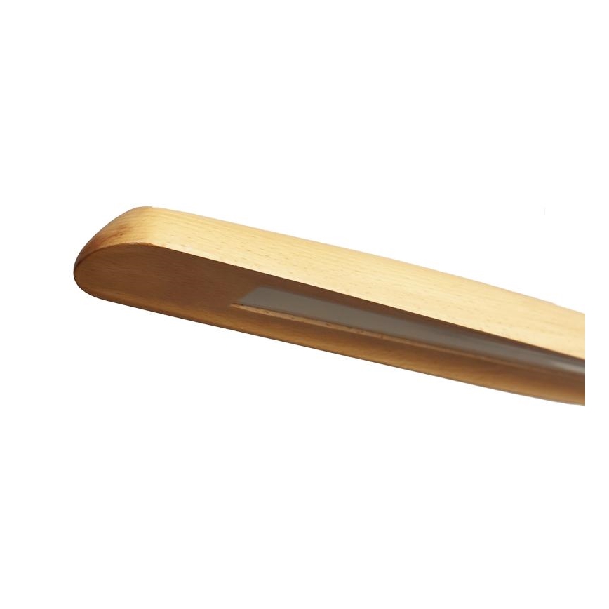 LED luster na sajli LED/26W/230V 4000K 150 cm bukva/masivno drvo