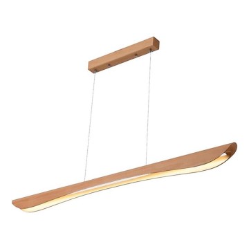LED luster na sajli LED/26W/230V 4000K 150 cm bukva/masivno drvo