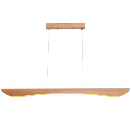 LED luster na sajli LED/26W/230V 4000K 150 cm bukva/masivno drvo