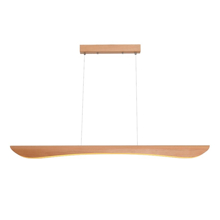 LED luster na sajli LED/26W/230V 4000K 150 cm bukva/masivno drvo