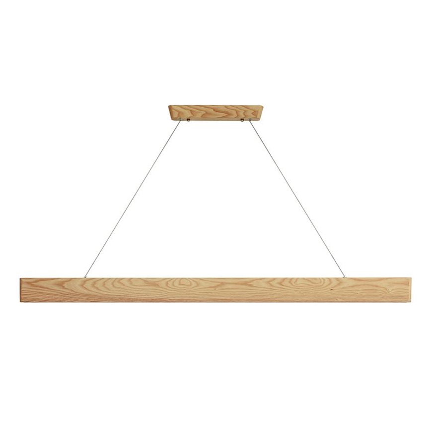 LED luster na sajli LED/26W/230V 4000K 150 cm jasen/masivno drvo