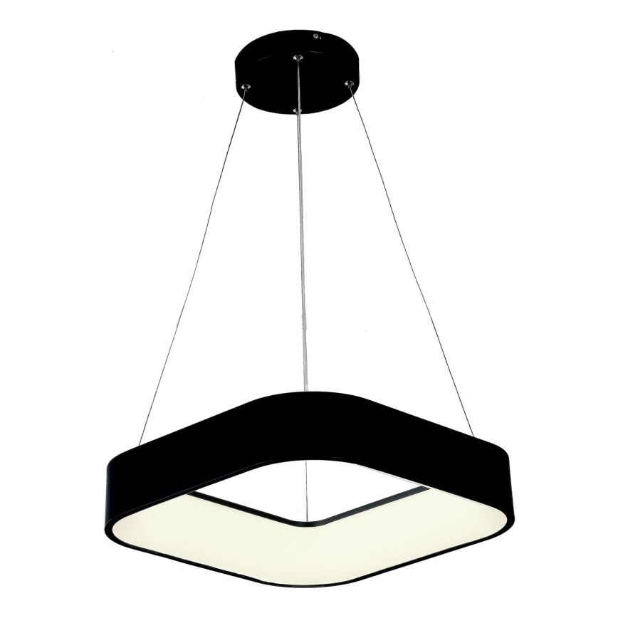 LED luster na sajli LED/30W/230V 3000K 45x45 cm crno