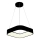 LED luster na sajli LED/30W/230V 3000K 45x45 cm crno