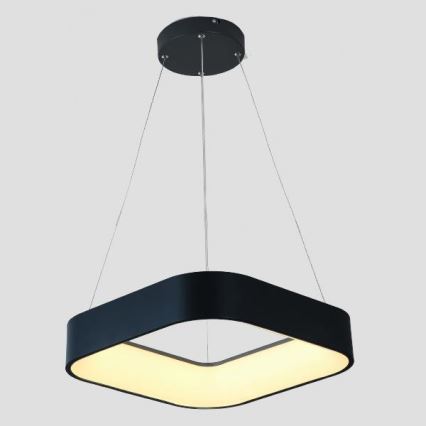 LED luster na sajli LED/30W/230V 3000K 45x45 cm crno