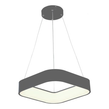 LED luster na sajli LED/30W/230V 3000K 45x45 cm sivo