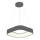 LED luster na sajli LED/30W/230V 3000K 45x45 cm sivo