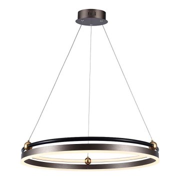 LED luster na sajli LED/30W/230V 3000K pr. 62 cm braon