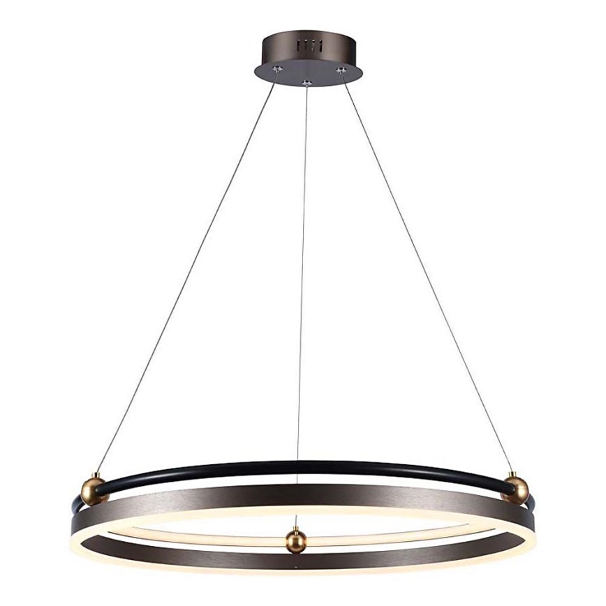 LED luster na sajli LED/30W/230V 3000K pr. 62 cm braon