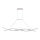 LED luster na sajli LED/30W/230V 4000K bela