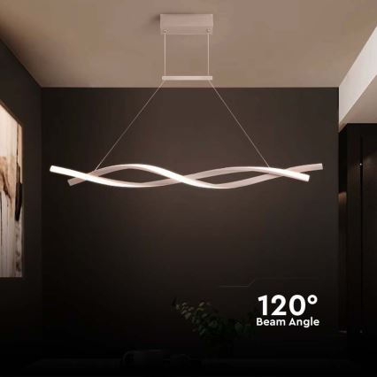 LED luster na sajli LED/30W/230V 4000K bela