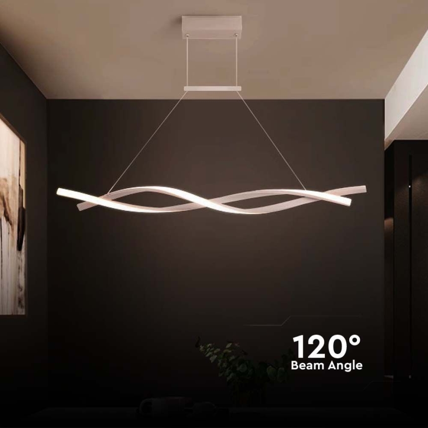 LED luster na sajli LED/30W/230V 4000K bela