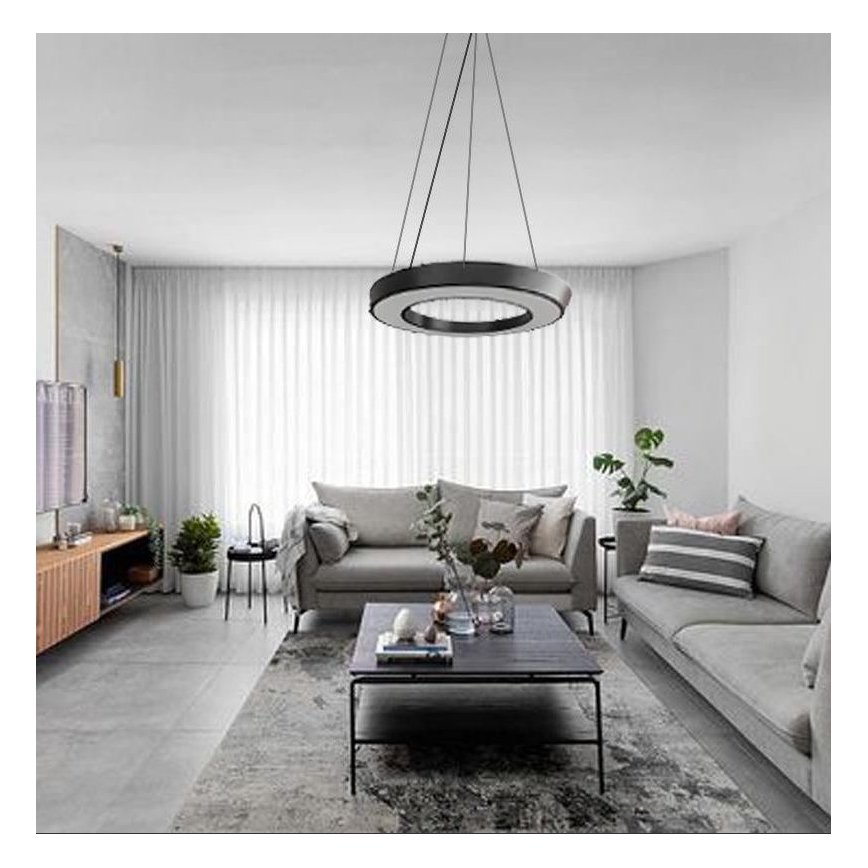 LED luster na sajli LED/30W/230V 4000K prečnik 60 cm