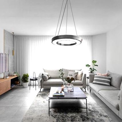 LED luster na sajli LED/30W/230V 4000K prečnik 60 cm