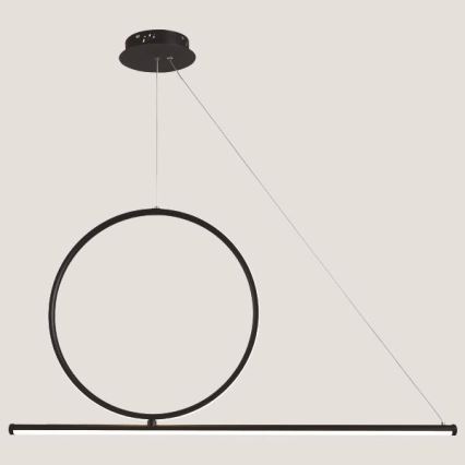 LED luster na sajli LED/32W/230V 3000K crno
