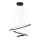 LED luster na sajli LED/32W/230V 3000K crno