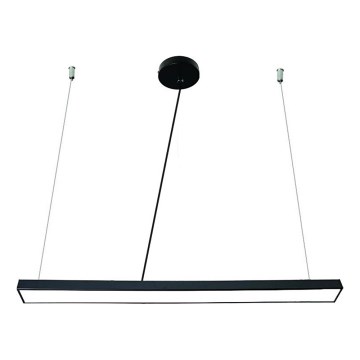 LED luster na sajli LED/32W/230V 4000K pr. 120 cm crno