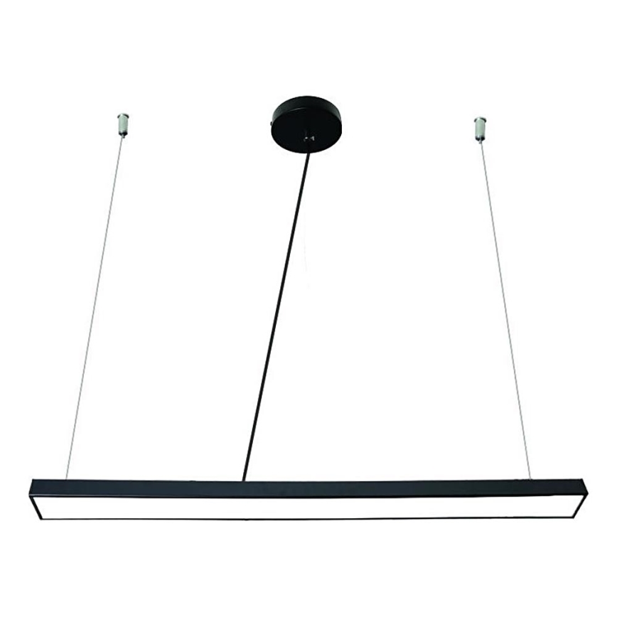 LED luster na sajli LED/32W/230V 4000K pr. 120 cm crno