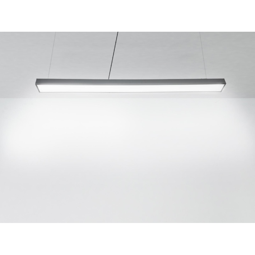 LED luster na sajli LED/32W/230V 4000K pr. 120 cm crno