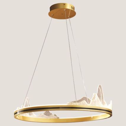 LED luster na sajli LED/35W/230V 3000K zlatna