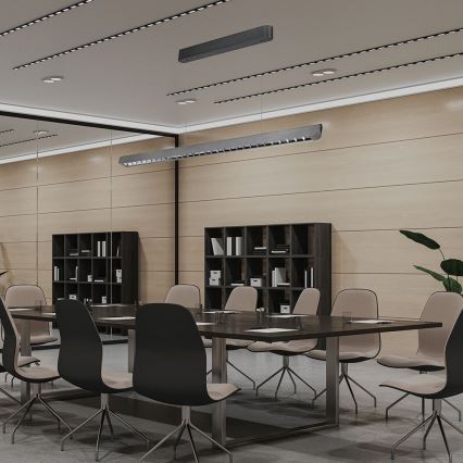 LED luster na sajli LED/36W/230V 3000/4000/6400K antracit