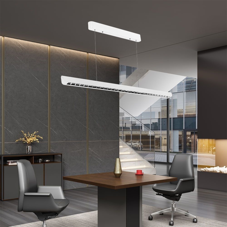 LED luster na sajli LED/36W/230V 3000/4000/6400K bela