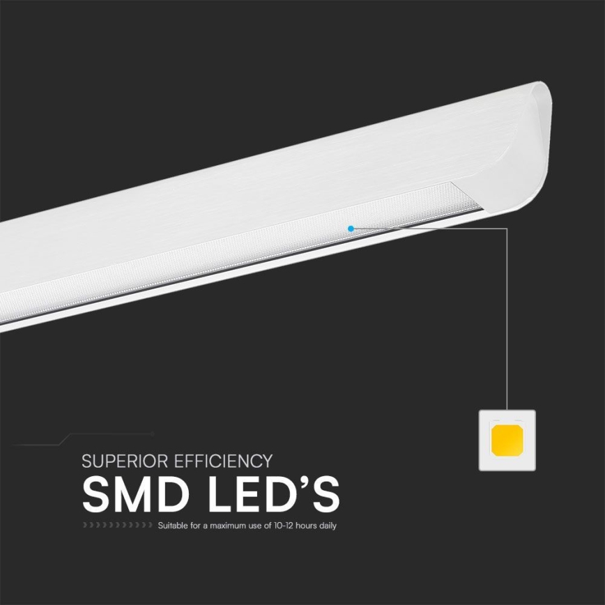 LED luster na sajli LED/36W/230V 3000/4000/6400K bela