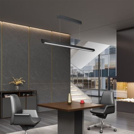 LED luster na sajli LED/36W/230V 3000/4000/6400K crno