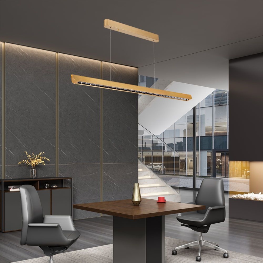 LED luster na sajli LED/36W/230V 3000/4000/6400K zlatna