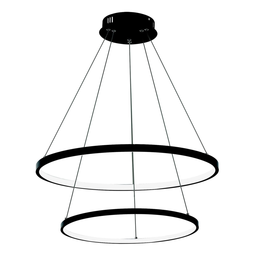 LED luster na sajli LED/37W/230V 3000K crno
