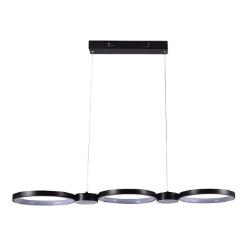 LED luster na sajli LED/38W/230V 3000K crno