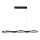 LED luster na sajli LED/38W/230V 3000K crno