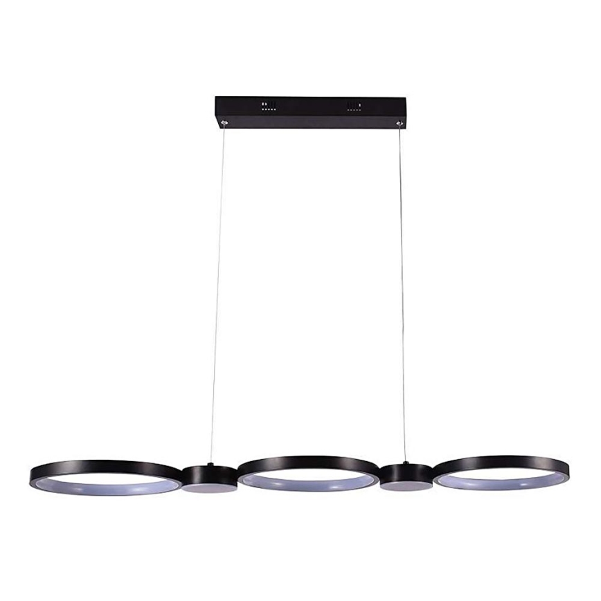 LED luster na sajli LED/38W/230V 4000K crno