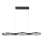 LED luster na sajli LED/38W/230V 4000K crno