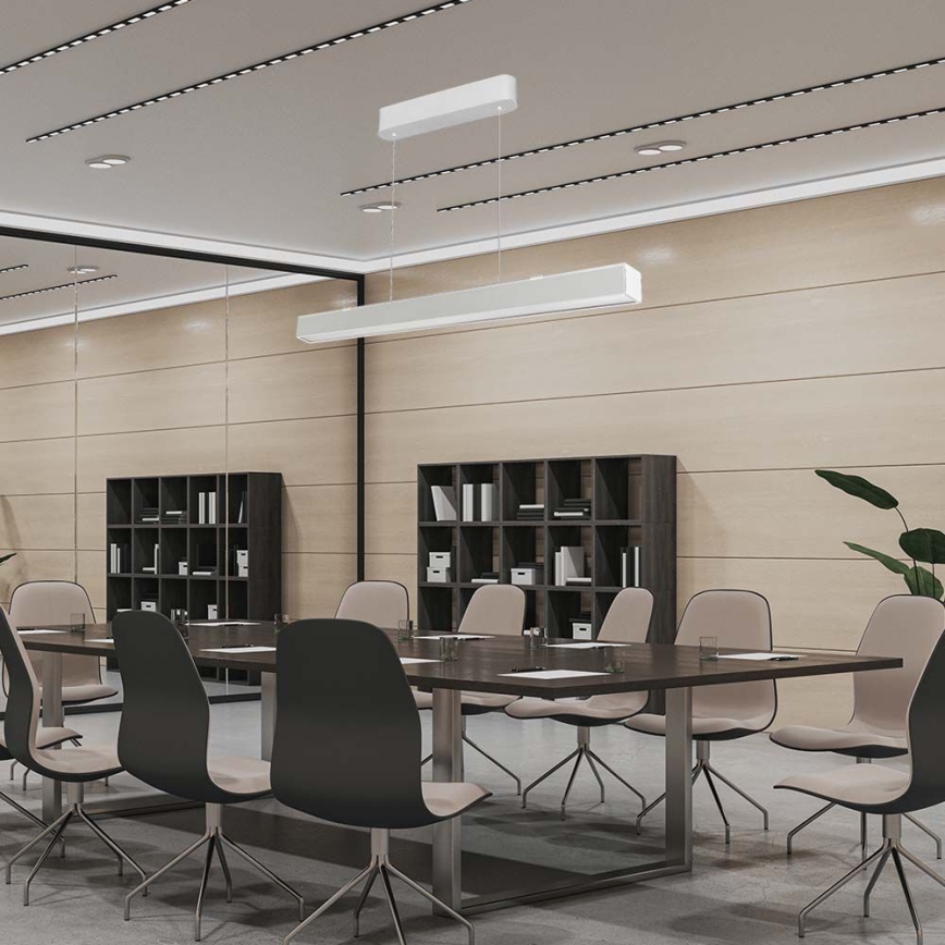 LED luster na sajli LED/40W/230V 3000/4000/6400K bela