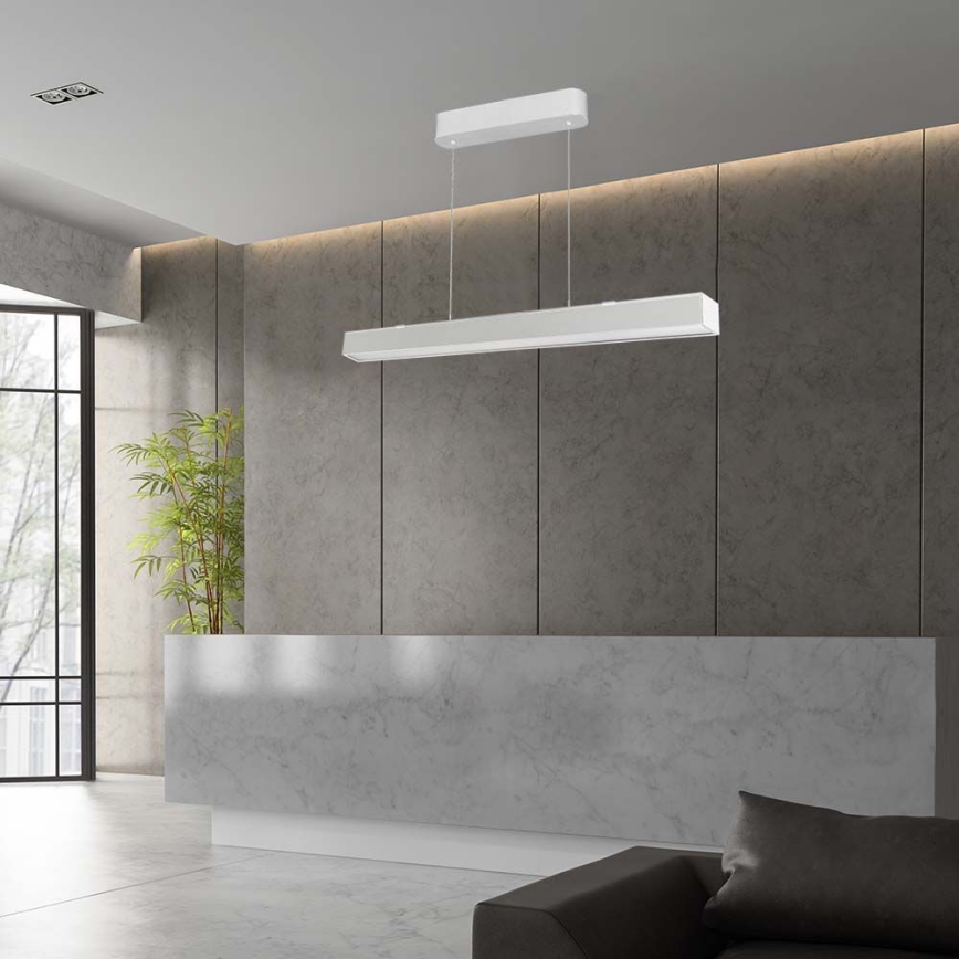 LED luster na sajli LED/40W/230V 3000/4000/6400K bela