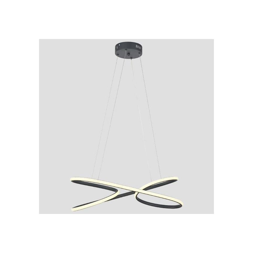 LED luster na sajli LED/40W/230V 4000K crno