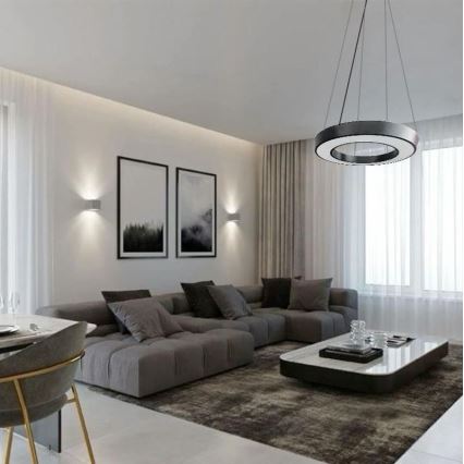 LED luster na sajli LED/40W/230V 4000K prečnik 80 cm