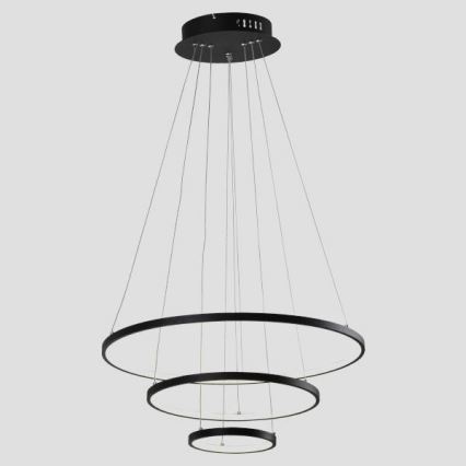 LED luster na sajli LED/42W/230V 3000K crno